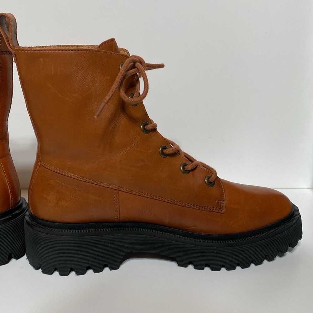 Madewell The Rayna Lace Up Leather Boots - Picture 7 of 17